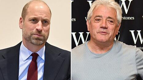 Prinz William neben Kevin Keegan.