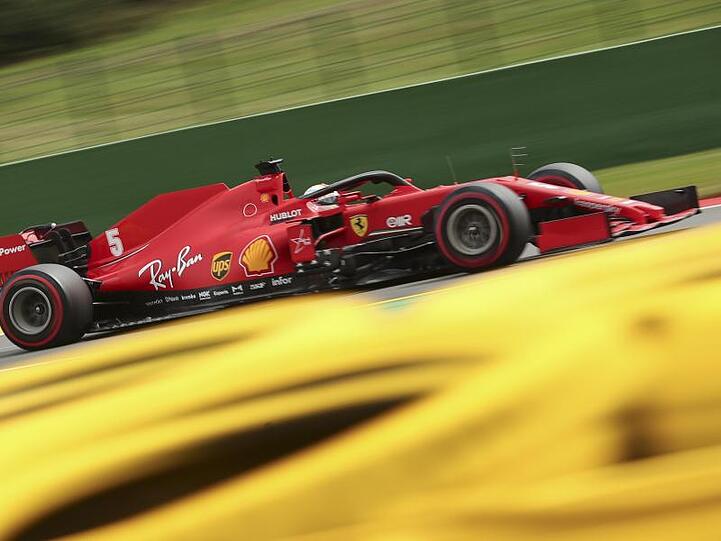 Sebastian Vettel scheiterte mit seinem Ferrari in Q2.
