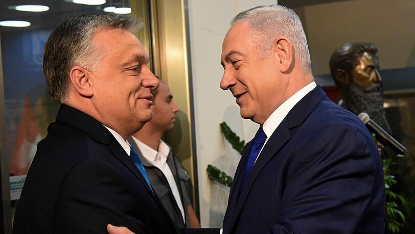 Viktor Orban und Benjamin Netanjahu. (Archivbild)