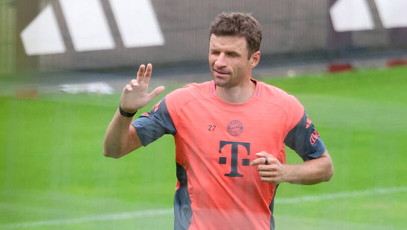 Als Gast an der Säbener Straße: Thomas Müller.