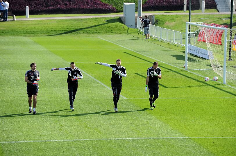 Die Bayern im Trainingslager in Doha, Tag 2.