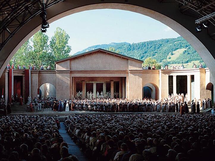 Das Passionstheater Oberammergau.