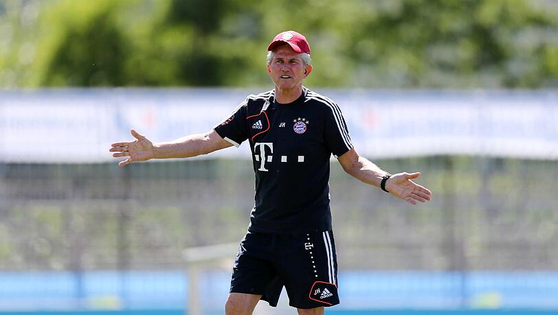 Trainer Jupp Heynckes. Trainer Jupp Heynckes.
