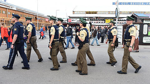 Die Münchner Polizei ist mit einer eigenen Wache auf dem Oktoberfest.