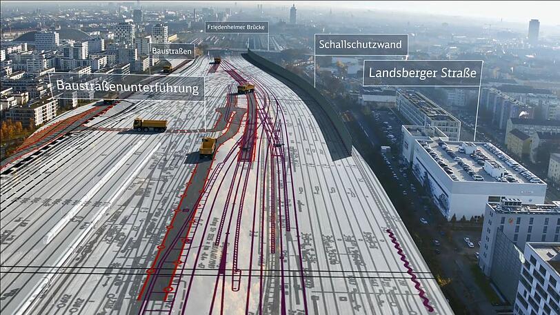 Künftig wird es zwei Linien stadtauswärts und zwei stadteinwärts geben. In Laim kann man dann direkt in die Express-S-Bahn zum Hauptbahnhof umsteigen.	Grafiken: Deutsche Bahn