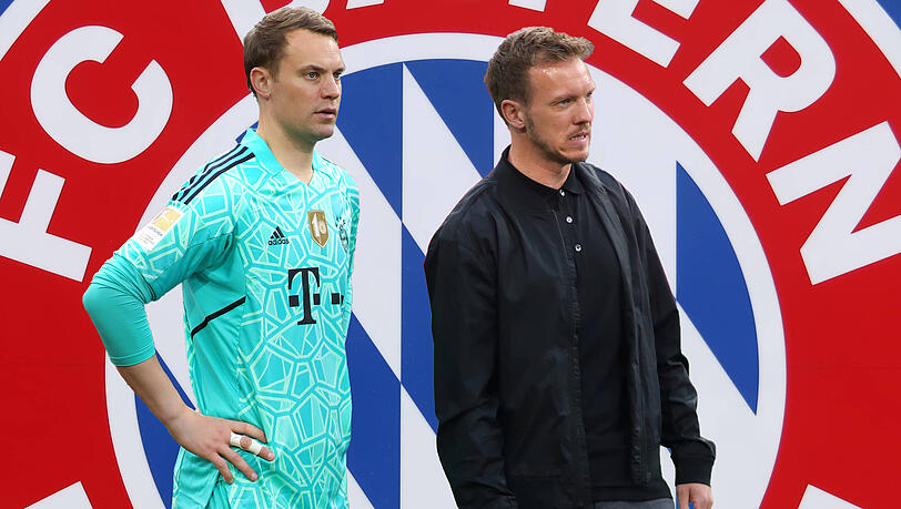 Auch Julian Nagelsmann (re.) sieht die Aussagen von Manuel Neuer kritisch.