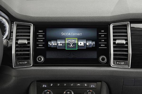Voll vernetzt und auf Wunsch immer online: Das Konnektivitäts-Angebot des Skoda Kodiaq ist auf dem aktuellen Stand.