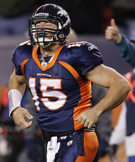 Ist er Lindseys Neuer? Tim Tebow, Quarterback der Denver Broncos.