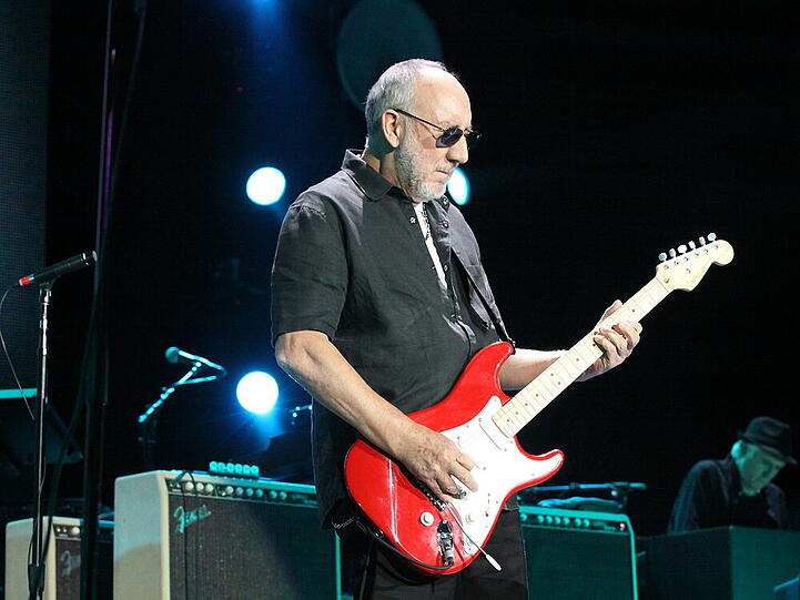 Pete Townshend von The Who bei einem Auftritt in Atlanta