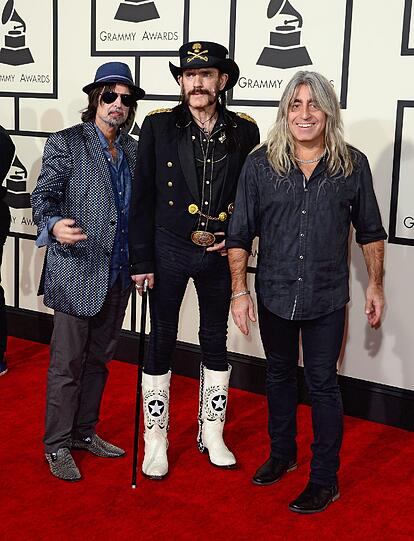 Phil Campbell, Ian Fraser Kilmister und Mikkey Dee von Motorhead