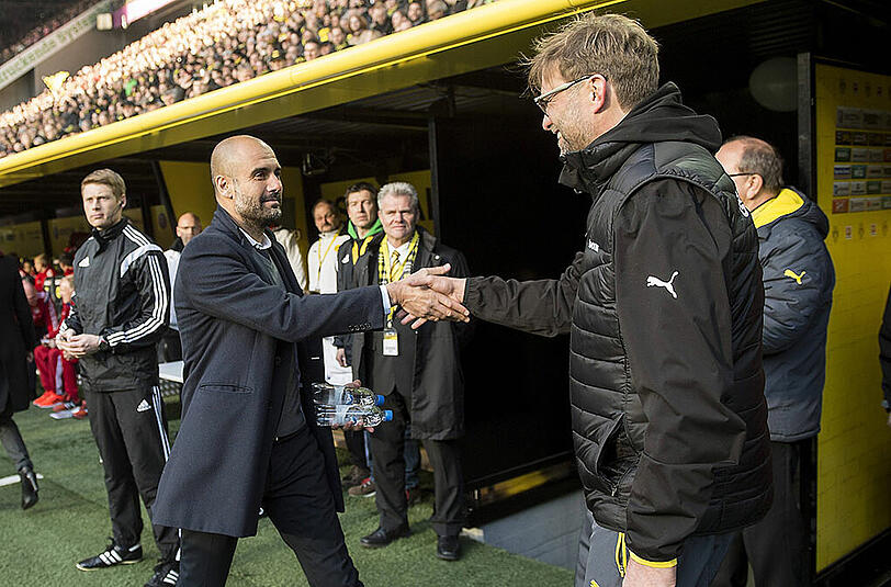 Handschlag: Guardiola und Klopp respektieren sich sehr.