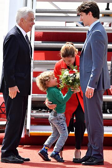 Kanadas Premierminister Trudeau mit Familie in Hamburg