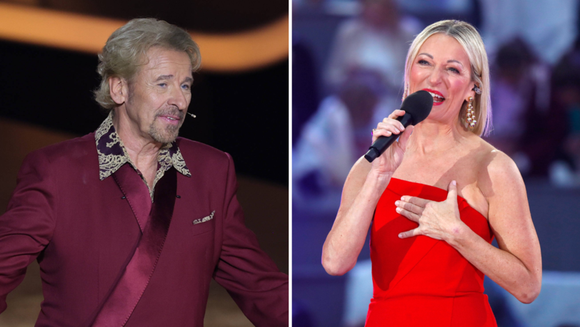 Thomas Gottschalk begrüßte Monika Gruber mit offenen Armen. Doch dann kam es zum Schockmoment.