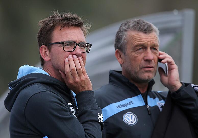 Quasi als eine seiner ersten Amtshandlungen hat 1860-Geschäftsführer Markus rejek (l.) Sportchef Florian Hinterberger entlassen.