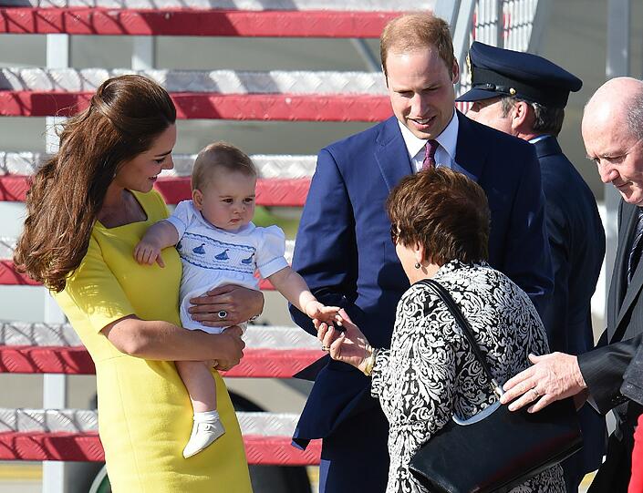 Weitere Bilder der royalen Familie  bei ihrem fröhlichen Empfang in Sydney.
