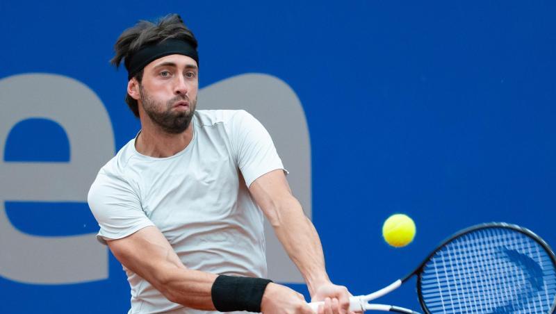 Nikoloz Basilashvili in Aktion.