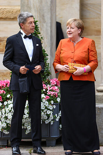 Bundeskanzlerin Angela Merkel (CDU) und ihr Mann Joachim Sauer.