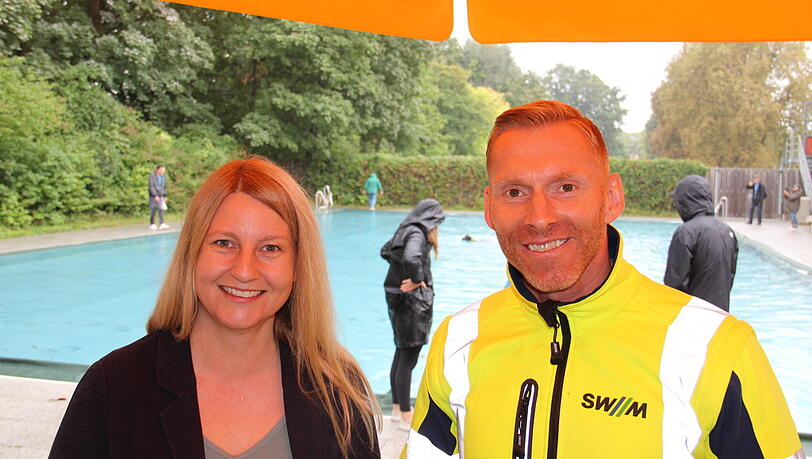 Leiten das Bad: Clara Kronberger (40), Stefan Grötschel (47). Leiten das Bad: Clara Kronberger (40), Stefan Grötschel (47).