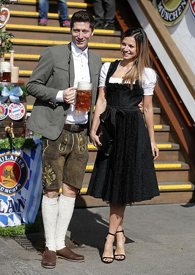 Robert Lewandowski mit Frau Anna Stachurska