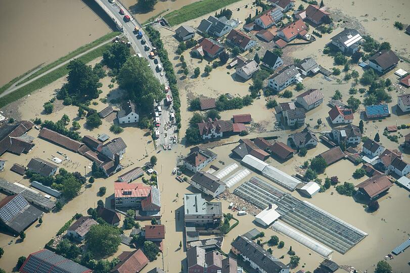 Aktuelle Bilder vom Hochwasser aus Deggendorf: Die Lage ist noch immer ernst.