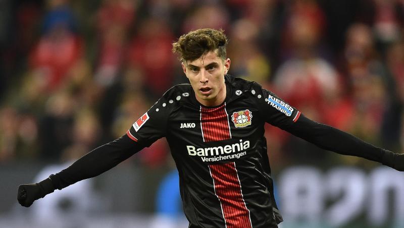 Leverkusens Megatalent Kai Havertz soll das Interesse mehrerer Clubs auf sich gezogen haben. Leverkusens Megatalent Kai Havertz soll das Interesse mehrerer Clubs auf sich gezogen haben.