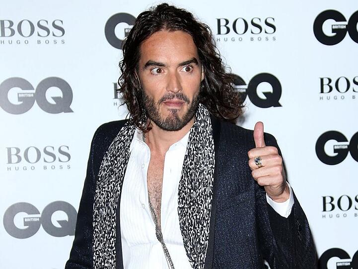 Bitterböse: Russell Brand bei den "G.Q. Awards" am Dienstagabend in London