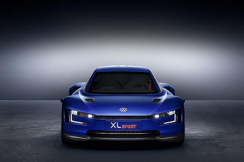 Schnittig, flach, schnell: Die VW-Studie XL Sport debütiert in Paris.
