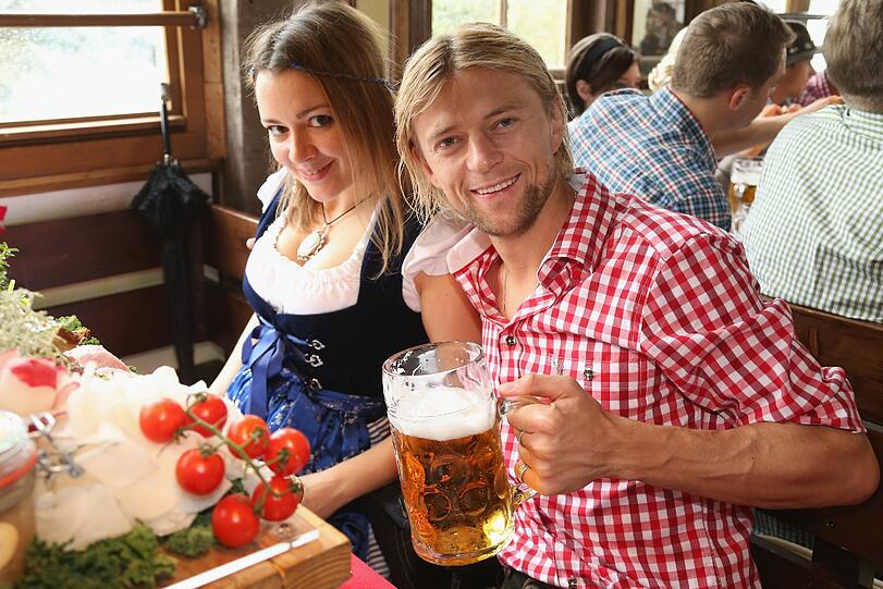 Ukraine: Anatolij Timoschtschuk und seine Frau Nadiya beim Oktoberfest 2012