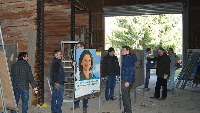 Nicht mehr ganz taufrisch: Das Ilse Aigner-Plakat. Nicht mehr ganz taufrisch: Das Ilse Aigner-Plakat.