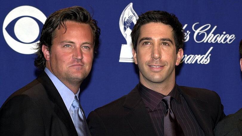 David Schwimmer (r.) trauert um seinen Freund und Kollegen Matthew Perry.