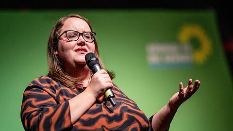 Die Grünen-Bundesvorsitzende Ricarda Lang wurde in Schorndorf beschimpft.