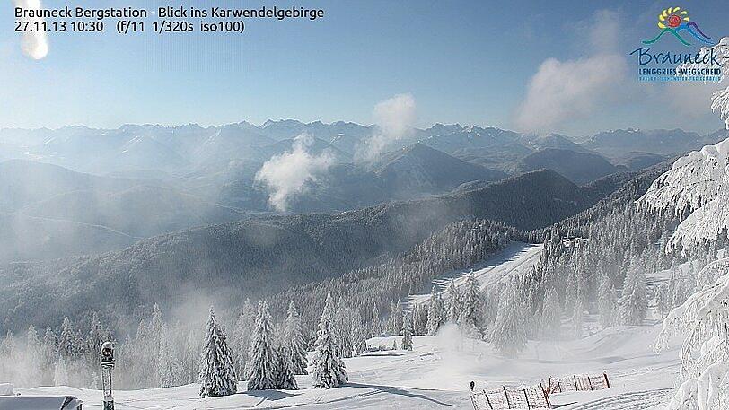 Ein Webcam-Bild vom Brauneck.