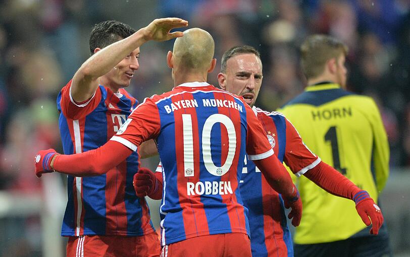 Die Vertragsverlängerung mit diesen drei Spielern steht an: Robert Lewandowski, Arjen Robben und Franck Ribery.