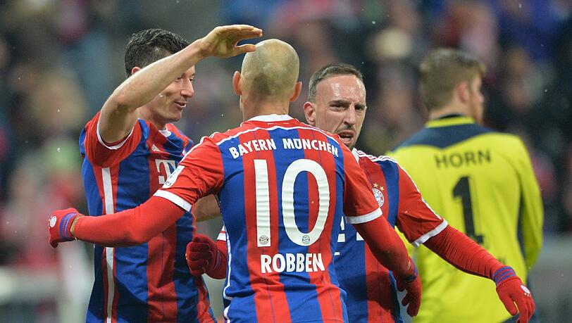 Die Vertragsverlängerung mit diesen drei Spielern steht an: Robert Lewandowski, Arjen Robben und Franck Ribery. Die Vertragsverlängerung mit diesen drei Spielern steht an: Robert Lewandowski, Arjen Robben und Franck Ribery.