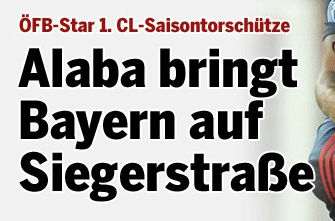 Bayern München - ZSKA Moskau: Pressestimmen: Alaba und der Wunderlupfer - FC Bayern - Abendzeitung München
