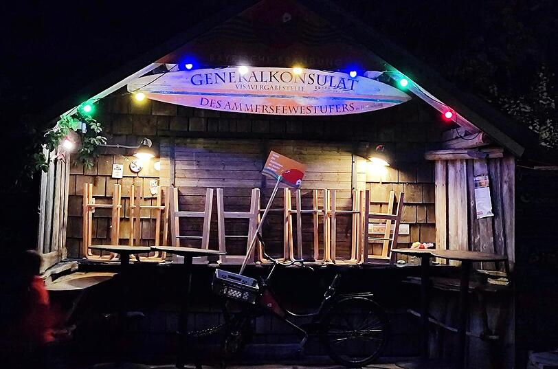 Die Bayrische Brandung bei Nacht.