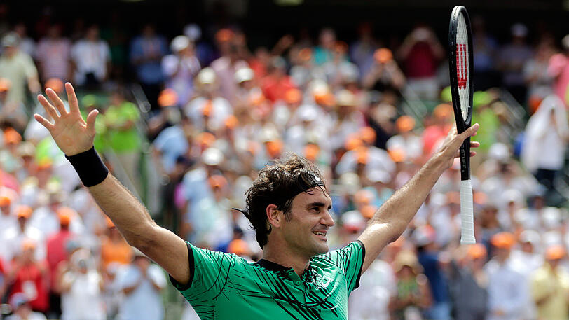Dieses Jahr bisher nicht zu stoppen: Roger Federer gewinnt das Finale gegen seinen Dauerrivalen Rafael Nadal.