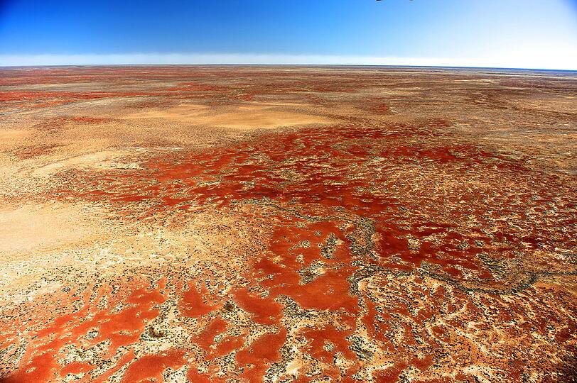 Die Wüste im Inneren Australiens.