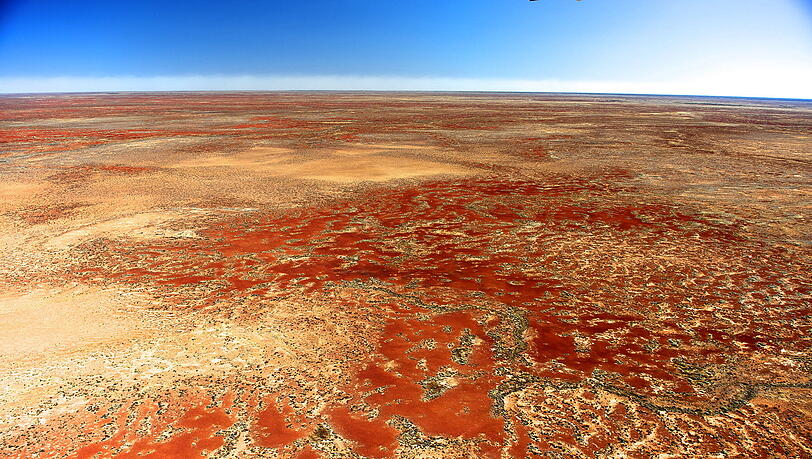 Die Wüste im Inneren Australiens. Die Wüste im Inneren Australiens.