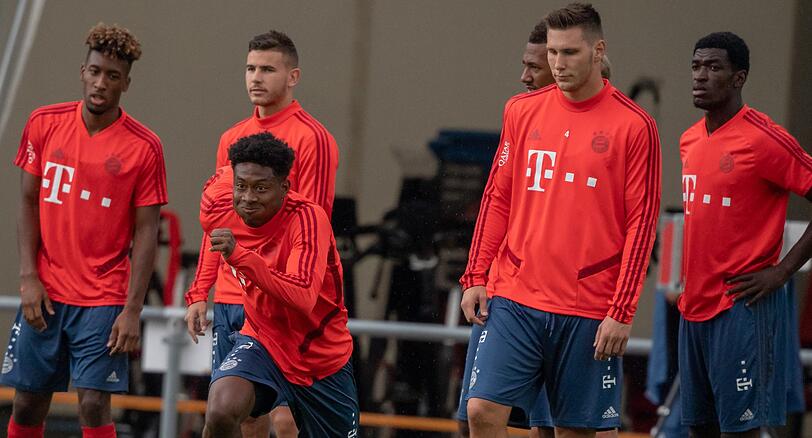 Die Spieler des FC Bayern beim letzten Training am Tegernsee.