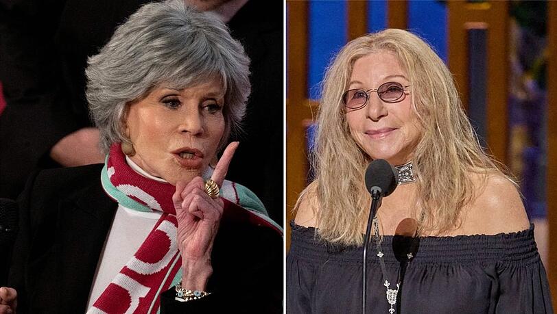 Jane Fonda (l.) w&auml;re gerne anstelle von Barbra Streisand bei den Oscars aufgetreten.