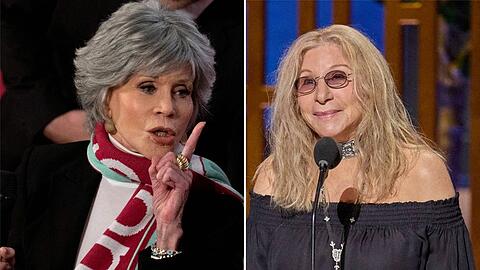 Jane Fonda (l.) w&auml;re gerne anstelle von Barbra Streisand bei den Oscars aufgetreten.