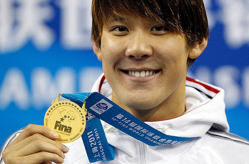 Der südokoreanische Schwimmer Park Tae Hwan.