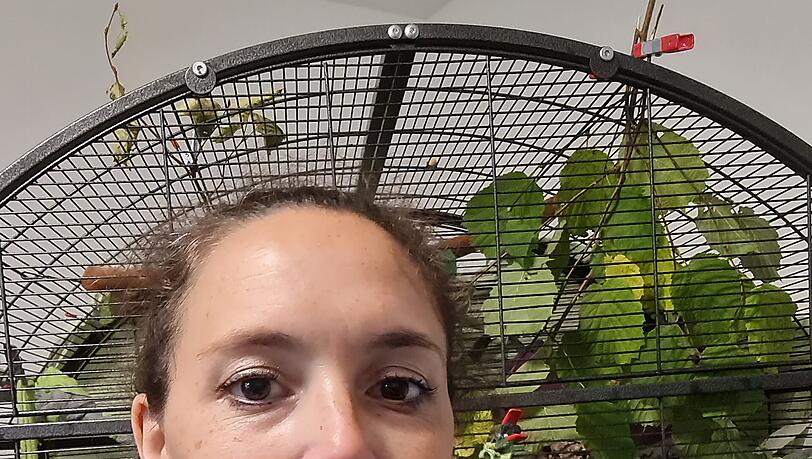 Sabine Gallenberger mit Tierchen. Sabine Gallenberger mit Tierchen.