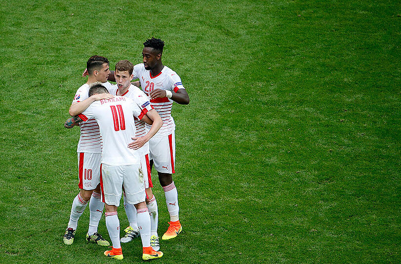 Erleichterung bei den Eidgenossen nach einem mühsamen 1:0 gegen Albanien.
