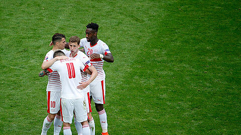 Erleichterung bei den Eidgenossen nach einem mühsamen 1:0 gegen Albanien.