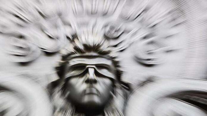 Eine Figur der blinden Justitia.