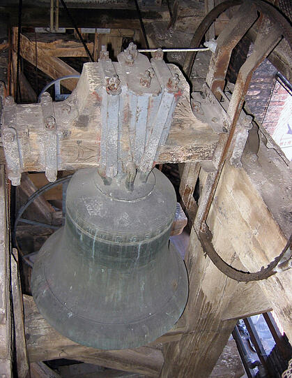 "Klingl" (14. Jh., 350 Kilo, Südturm) - erklingt am Sonntagabend für die Verstorbenen der Woche.