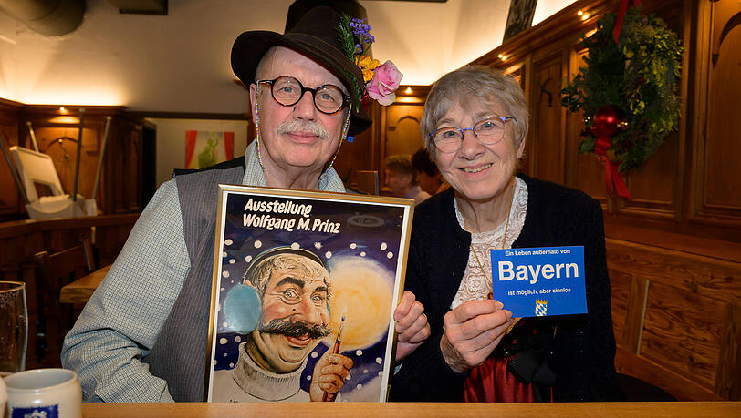 Sie gibt ihm Halt: Wolfgang M. Prinz mit seiner Lebensgef&auml;hrtin Bianca.