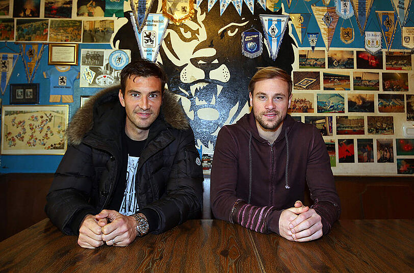 Die letzten beiden von insgesamt fünf Neu-Löwen: Goran Sukalo (l.) und Maximilian Beister.
